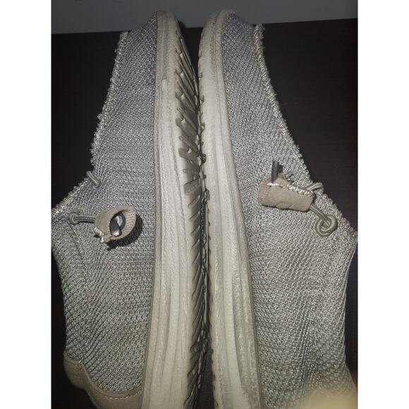 Hey Dude Slip On Shoes Mens Size 8 Wally Sox Casual Mesh Shoes Beige - Picture 10 of 16